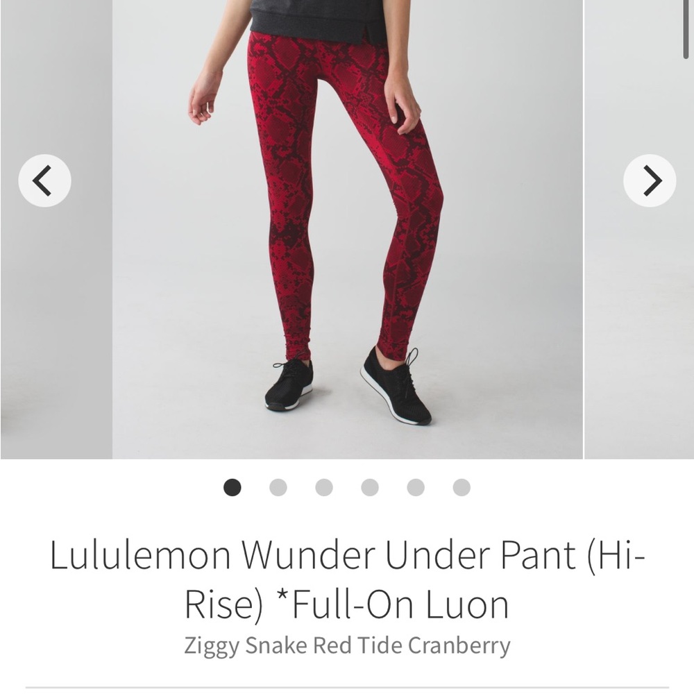 Lululemon wonder under high-rise pants